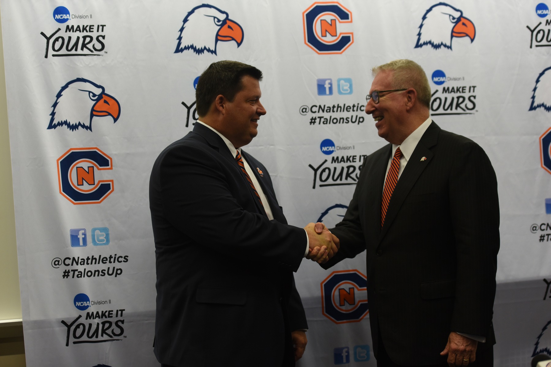 VP for Athletics Matt Pope welcomed to C-N community with press conference