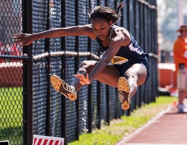 Stepp jumps into NCAA Outdoor Championships, Eagles set records at Power Sox Invitational