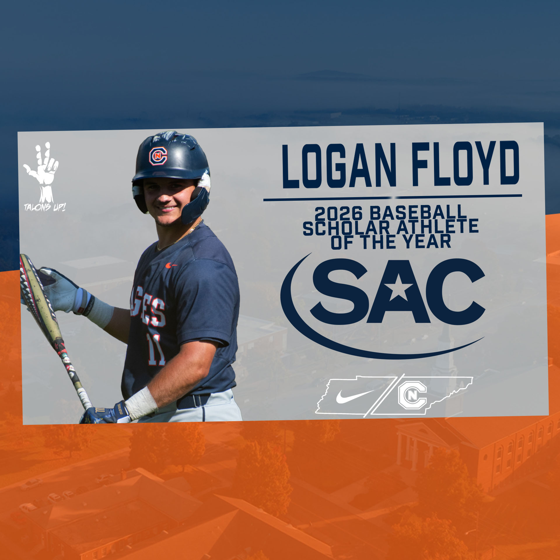 Floyd tabbed as SAC Baseball Scholar Athlete of the Year