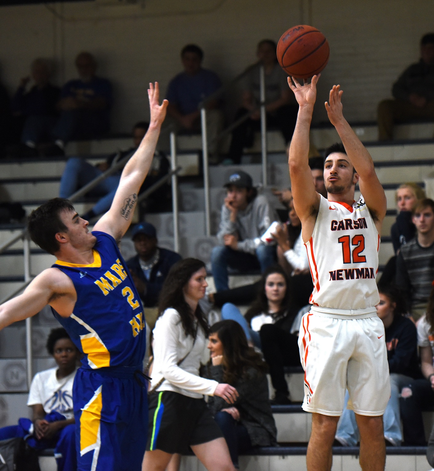 Pangallo&rsquo;s three-point pop powers potent Eagles past Mars Hill