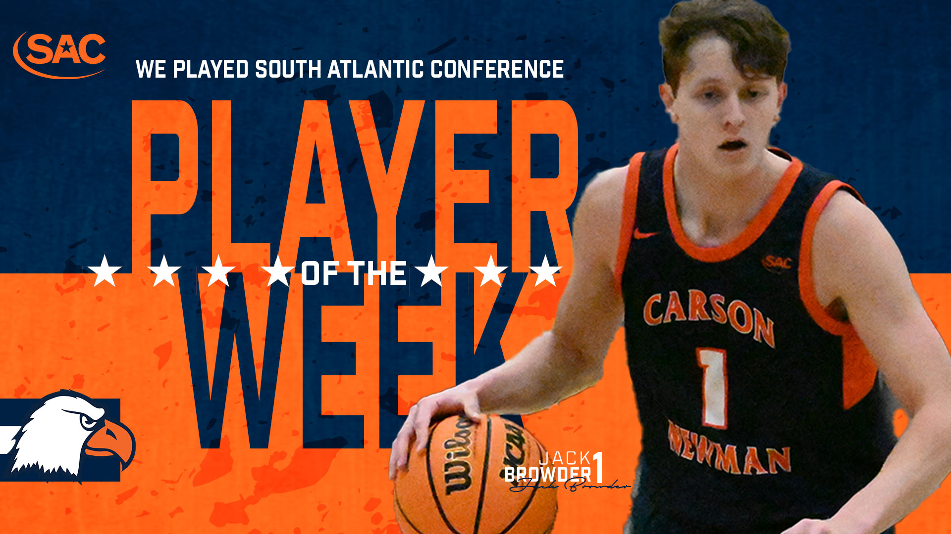 Browder earns SAC Player of the Week honors for fourth time