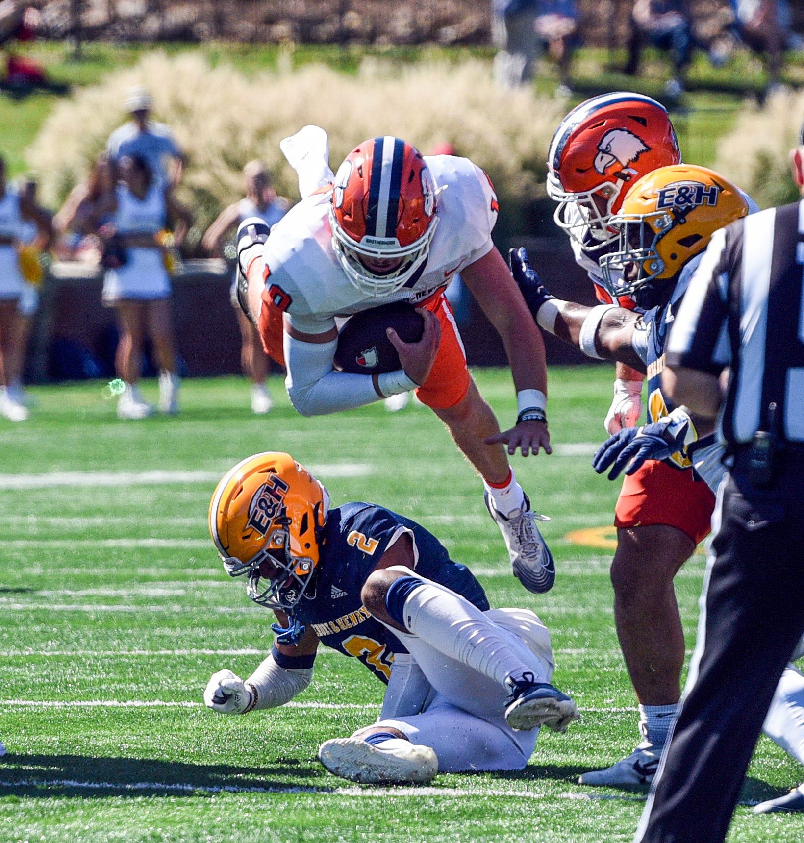 Emory & Henry rallies to protect home field, collect 19-13 win over No. 22 C-N
