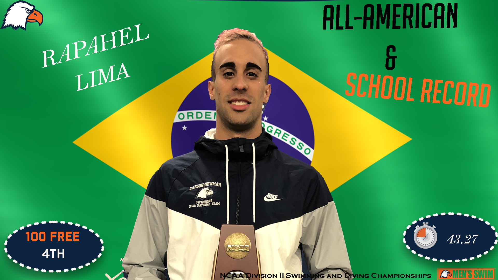 Eagles end season with 11 All-American honors at Division II Nationals