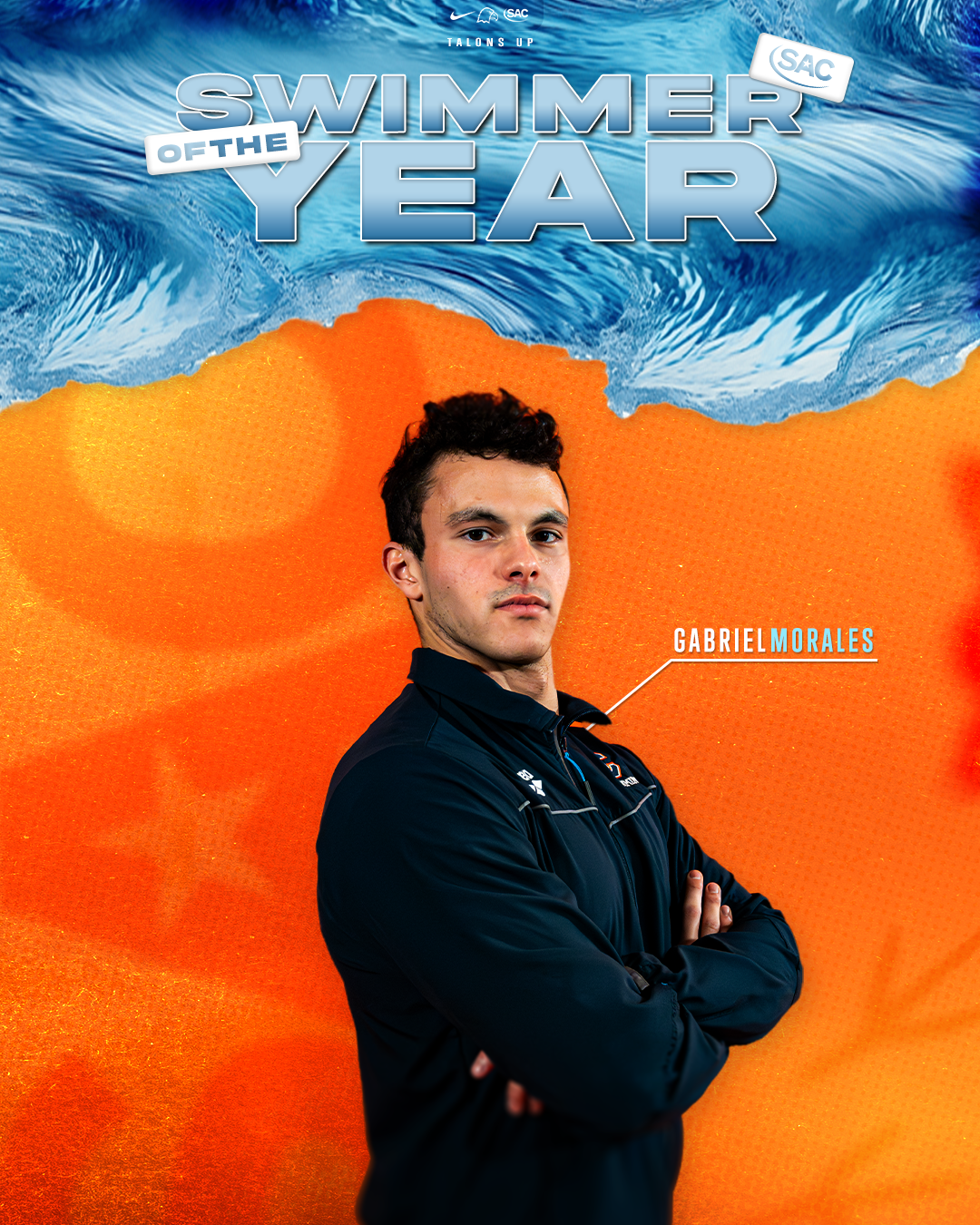 Morales Wins SAC Male Swimmer of the Year Award