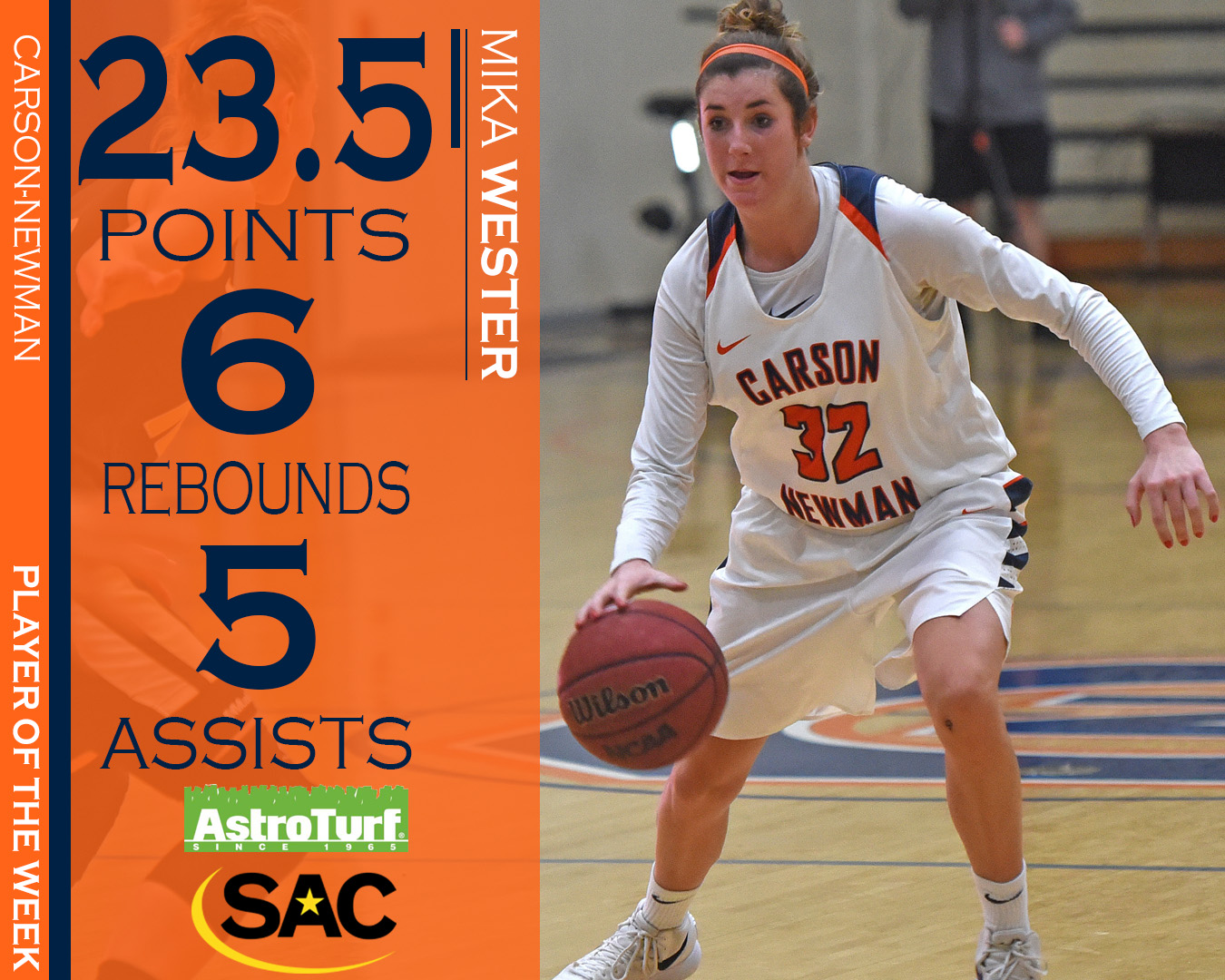 Wester reels in second Astroturf SAC Player of the Week