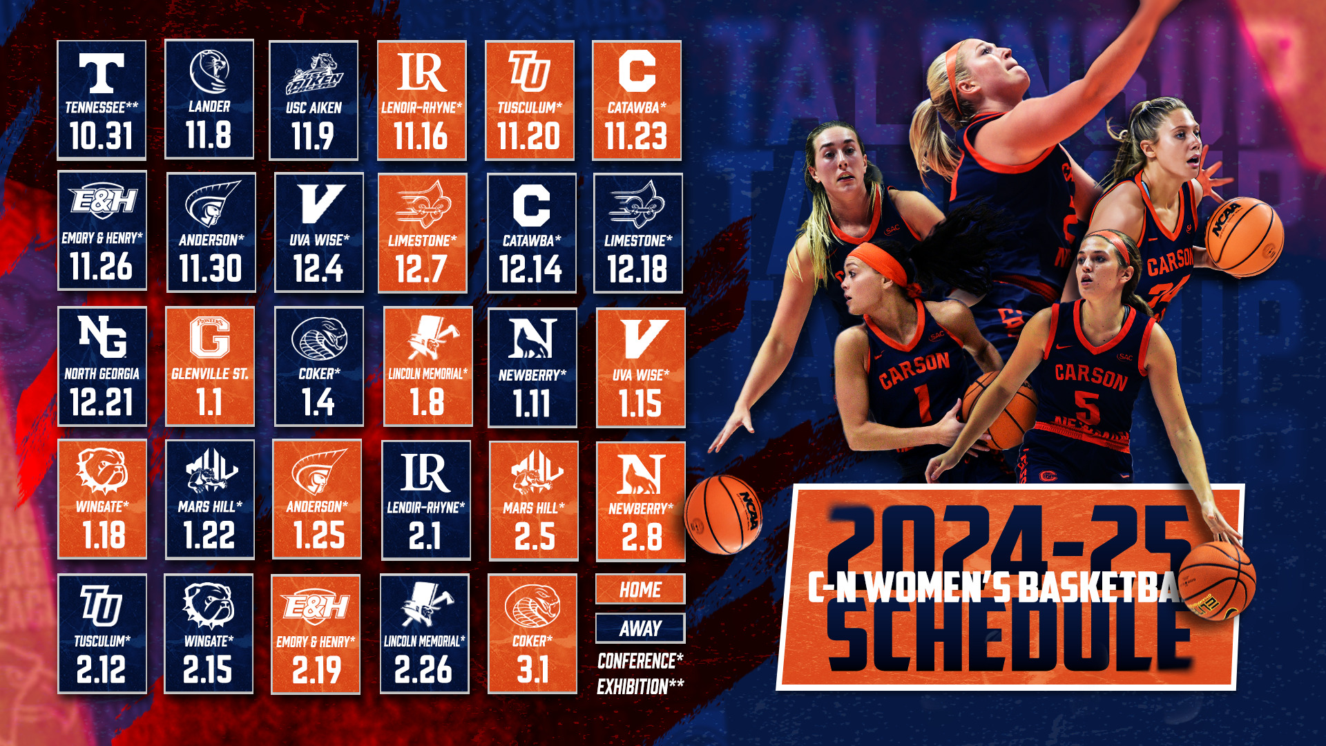 Mincey releases 2024-25 women's basketball schedule