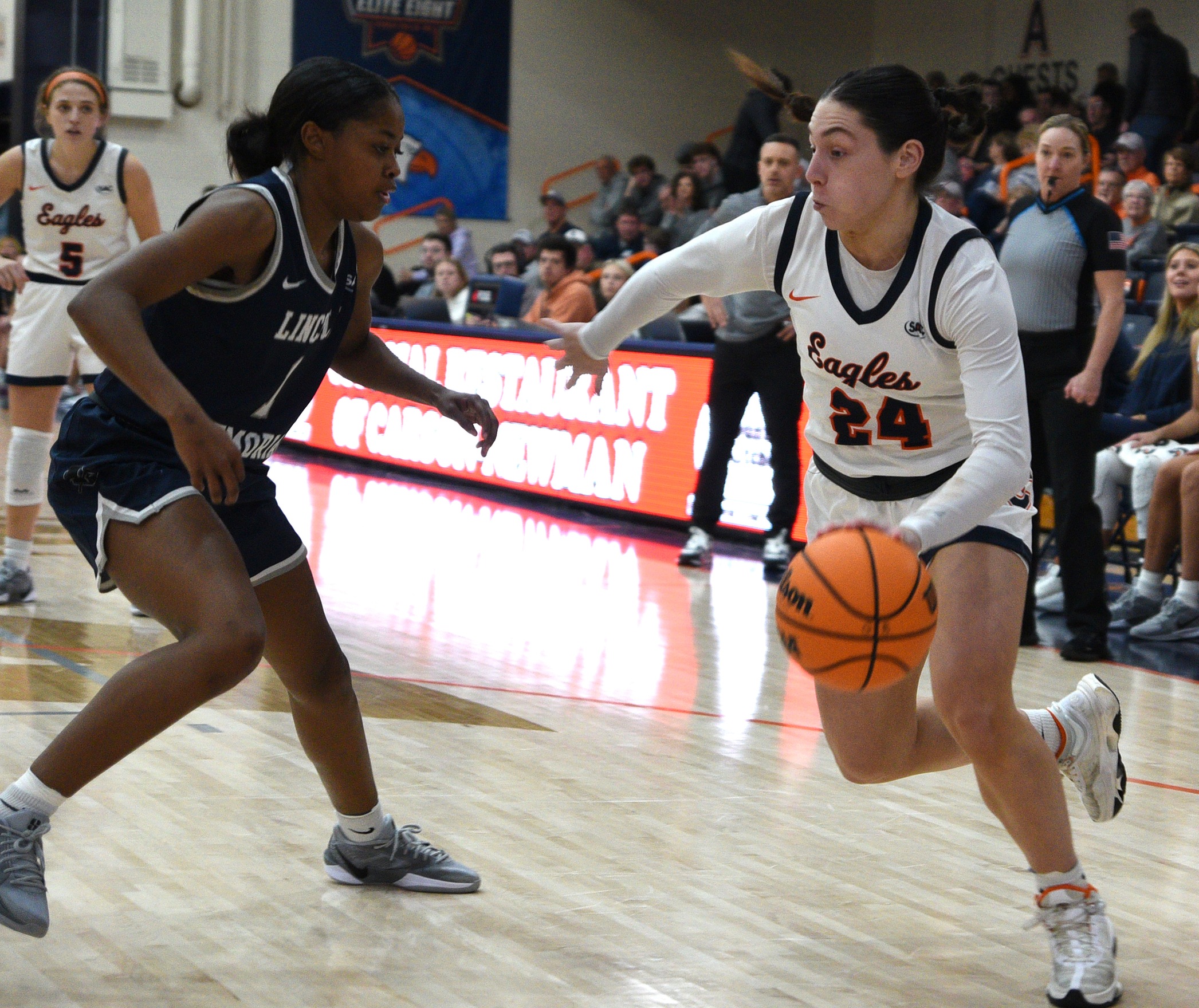 Lady Eagles go for season sweep of Cavaliers