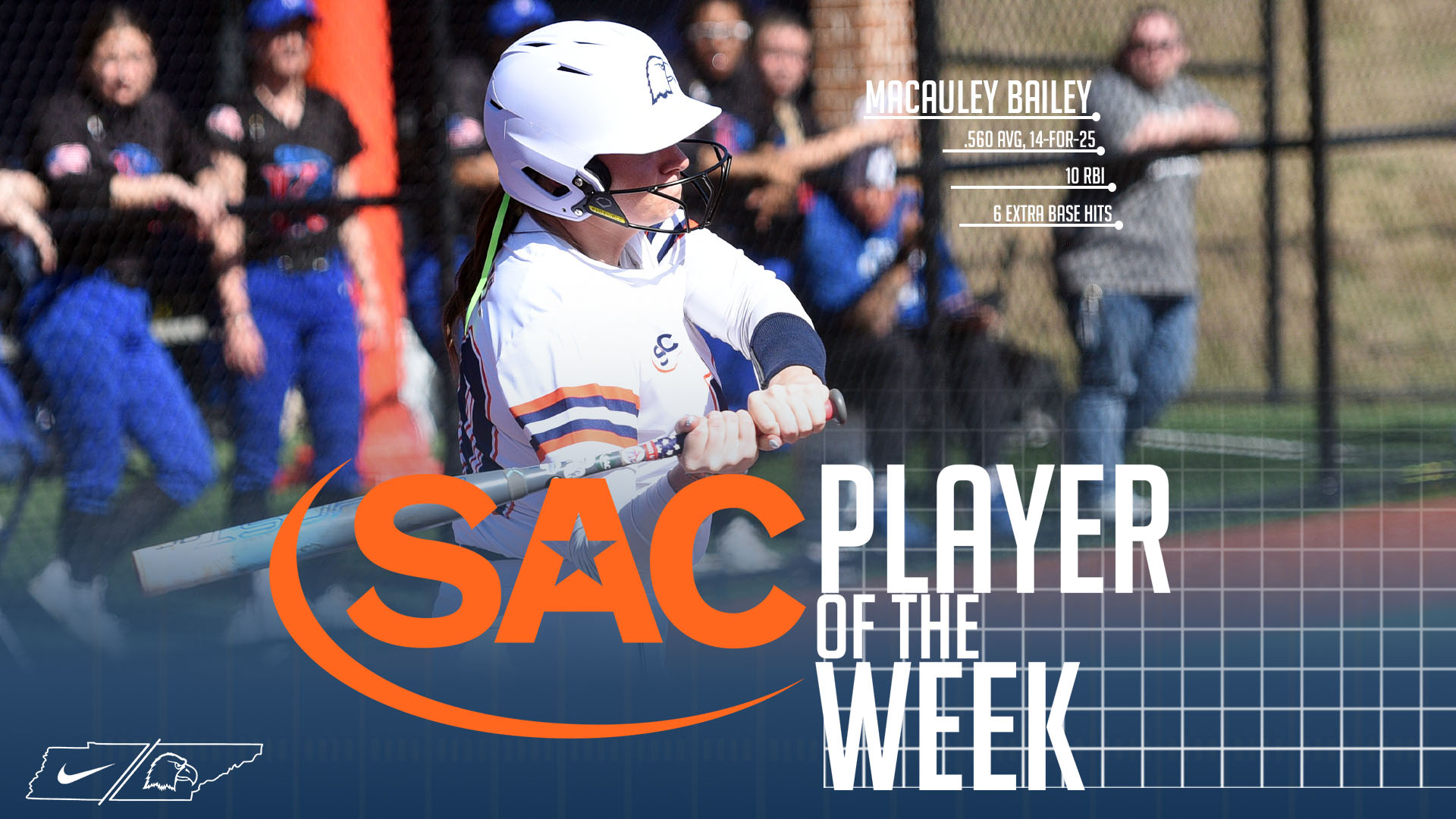10-RBI week paces Macauley Bailey to SAC Player of the Week