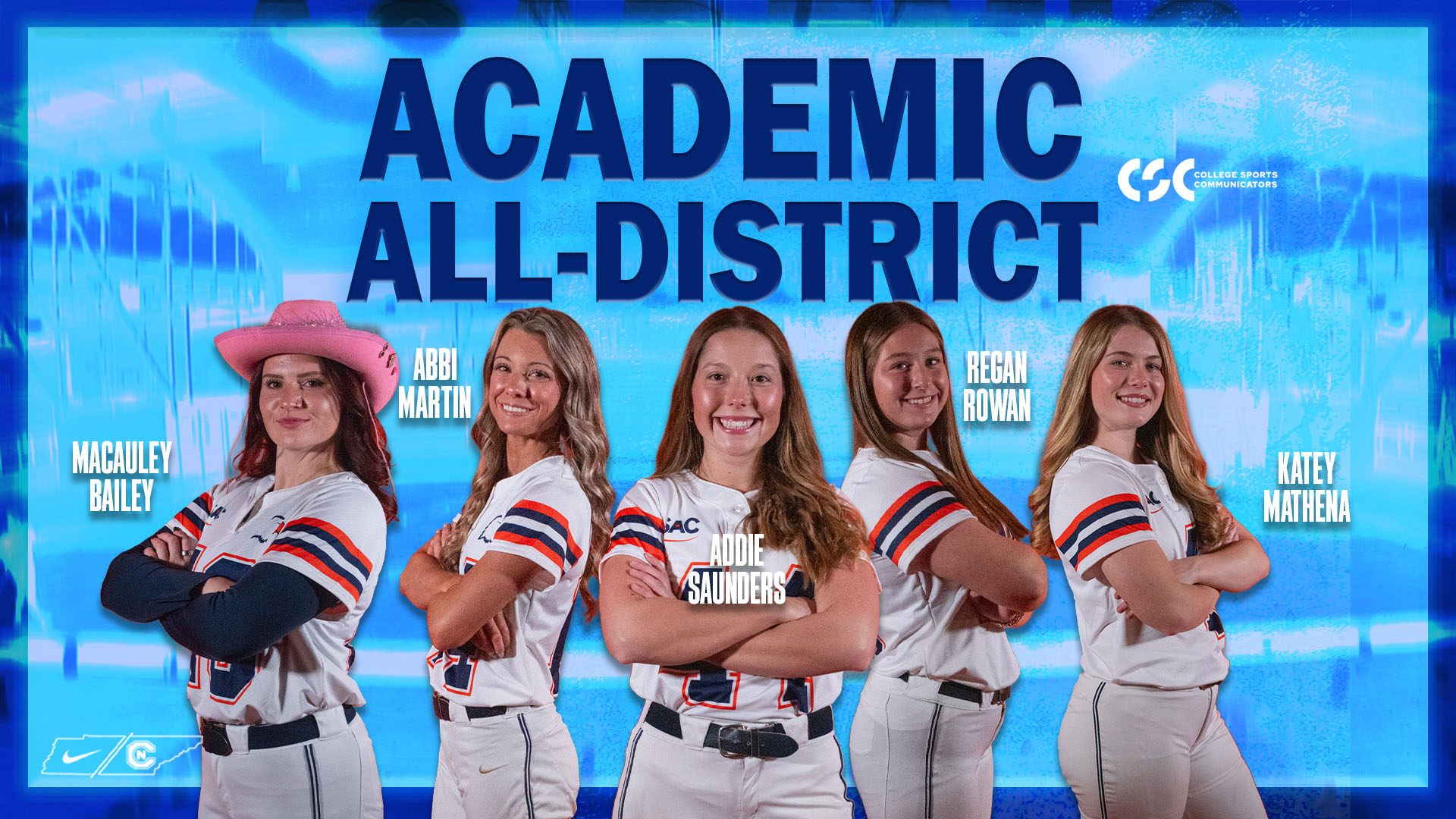 Quintet of Eagles garner CSC Academic All-District Honors