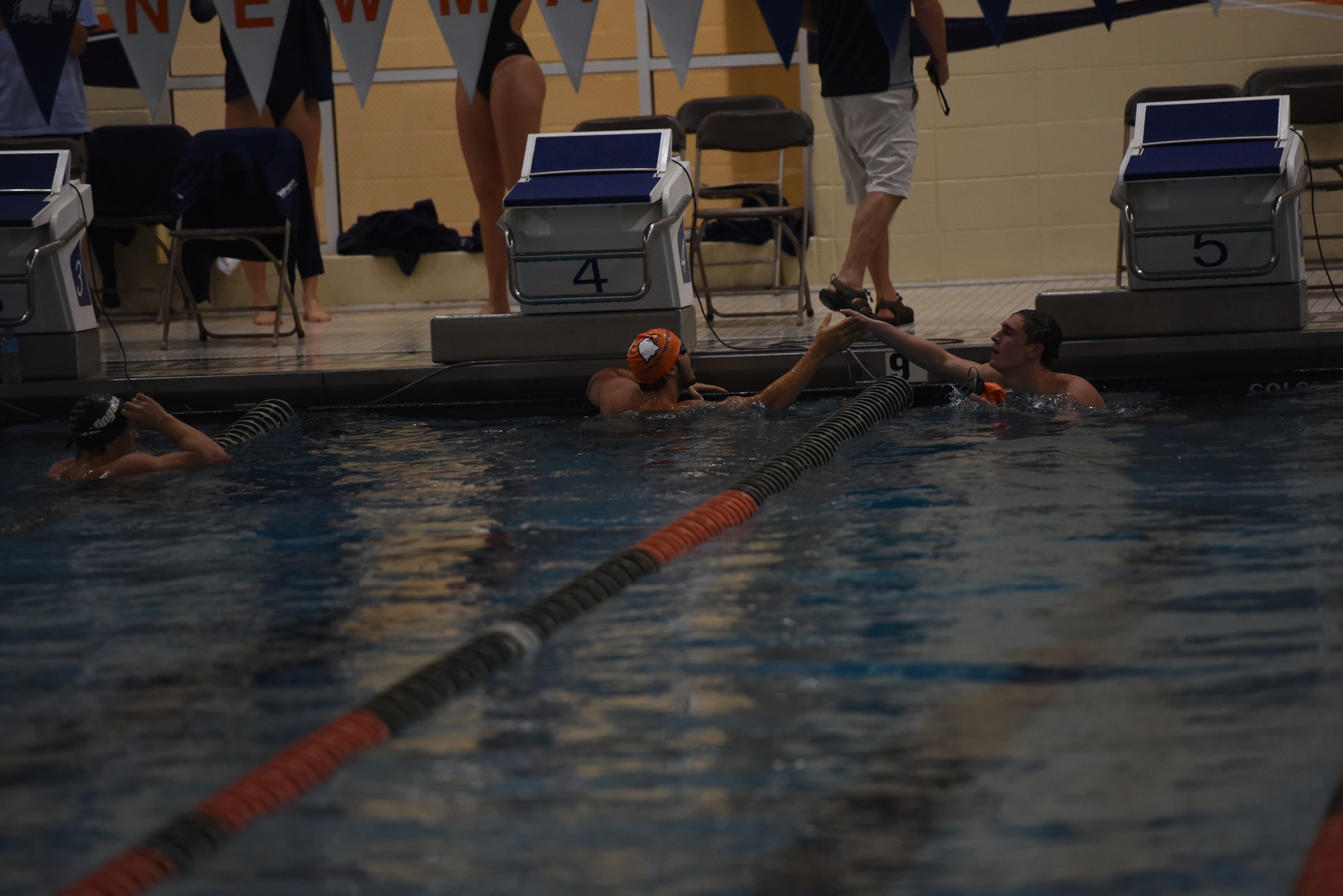 C-N swim remains in solid position heading into day two against Wingate