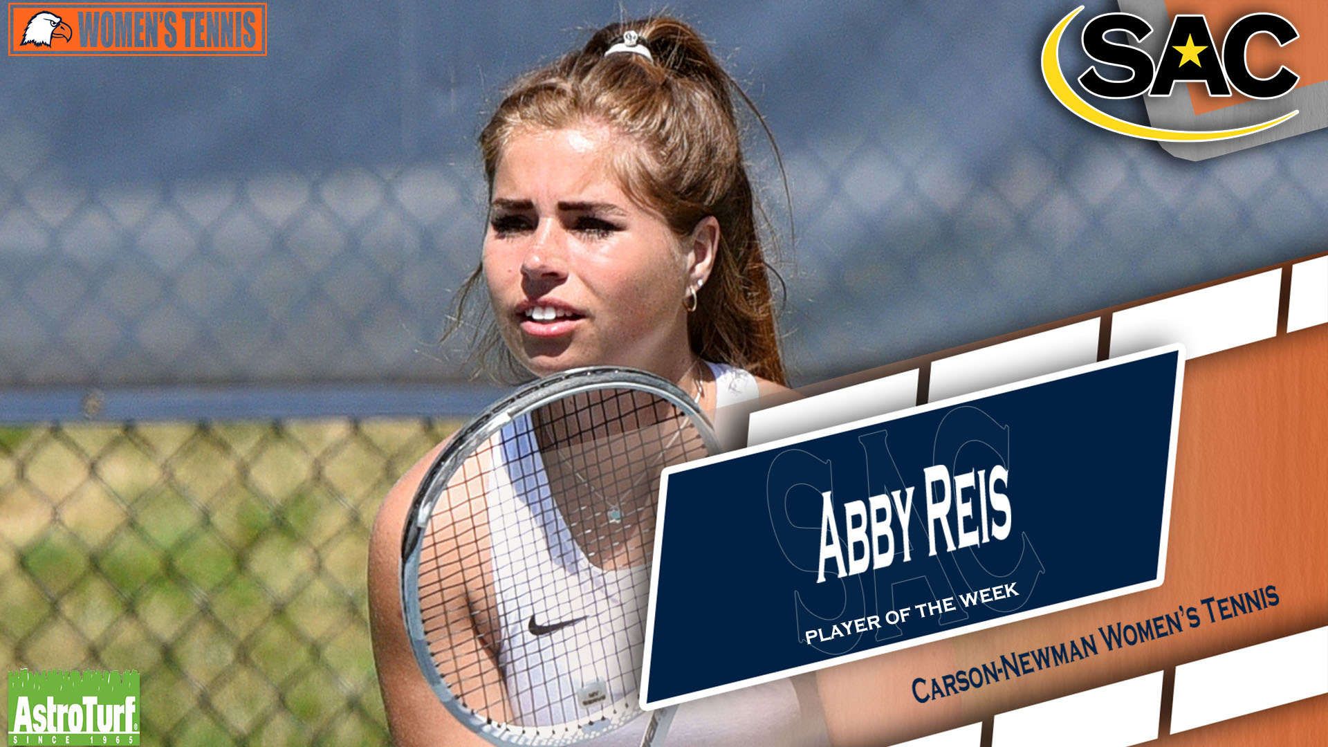 Reis collects SAC Player of the Week honors for first time in career